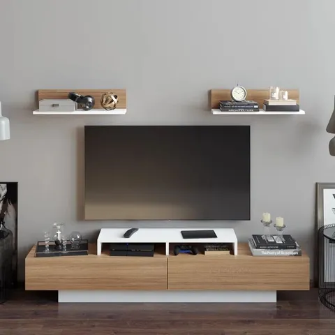 BOXED PRITTS TV STAND FOR TV'S UP TO 75"