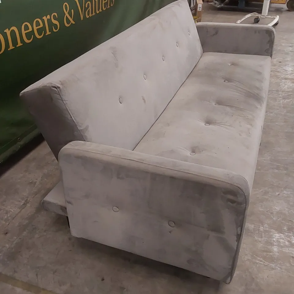 CADIZ VELVET SOFA BED - GREY RRP £449