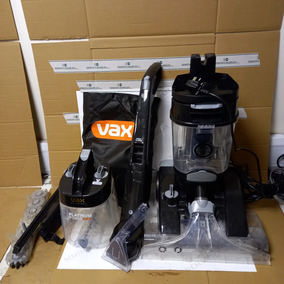 VAX PLATINUM POWER MAX CARPET CLEANER - BLACK