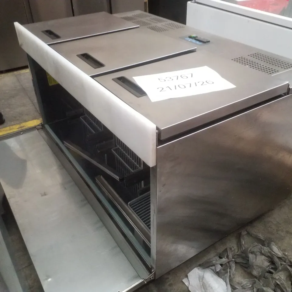 POLAR G607 3 DOOR SALADETTE FRIDGE