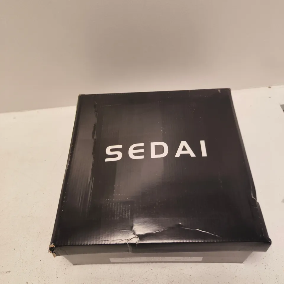 SEDAI GT24 BLACK PU LEATHER LACE-UP PLATFORM ANKLE BOOTS, UK 8 (EU 41)