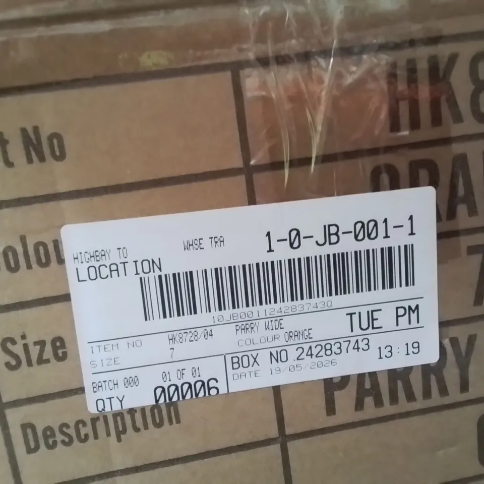 BOXED BRAND NEW APPROXIMATELY 6 SIMPLY BE PARRY WIDE FOOT SHOES ORANGE SIZE 7