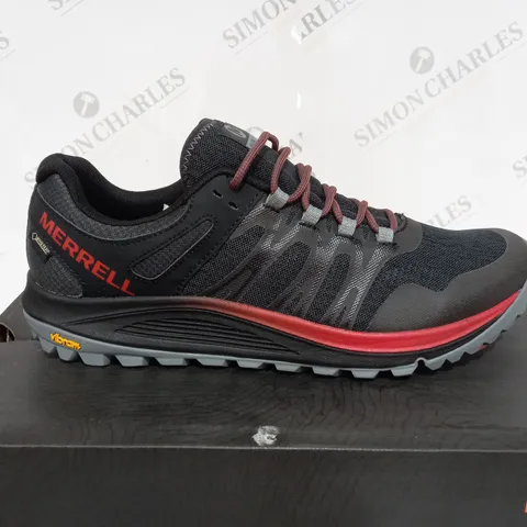 BOXED MERRELL BLACK NOIR TRAINERS - UK SIZE 9.5