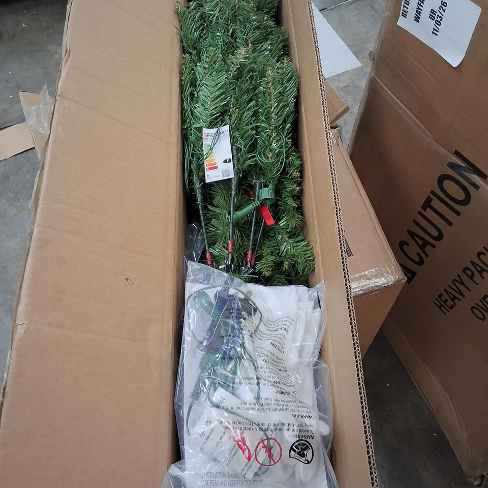 BOXED PRE-LIT SEASONAL TREE WITH STAND - SIZE UNSPECIFIED 