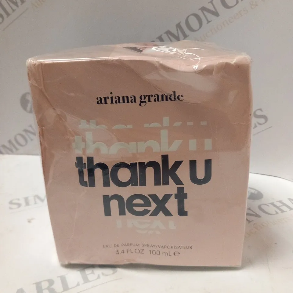 BOXED AND SEALED ARIANA GRANDE "THANK U NEXT" EAU DE PARFUM SPRAY 100ML