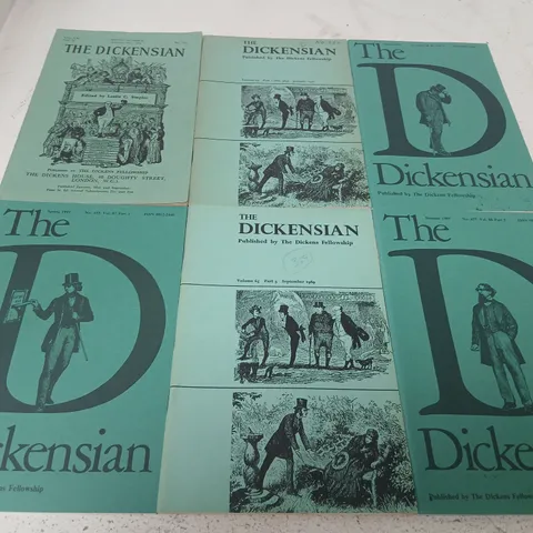 THE DICKENSIAN – SET OF 16 ISSUES, THE DICKENS FELLOWSHIP MAGAZINE (GREEN COVERS)