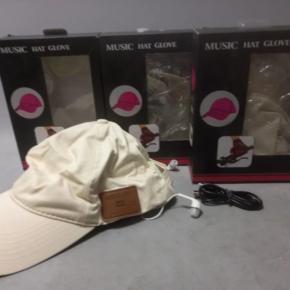 LOT OF 4 BOXED MUSIC HATS