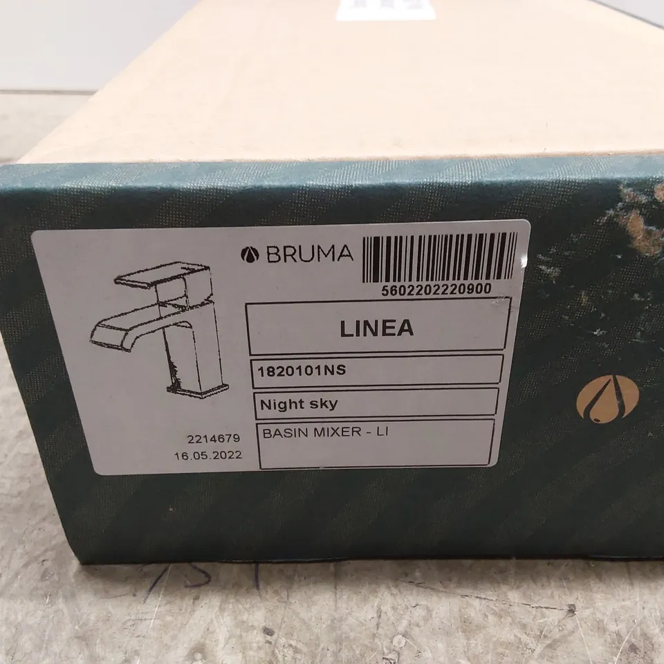 BOXED BRUMA LINEA BASIN MIXER - NIGHT SKY 