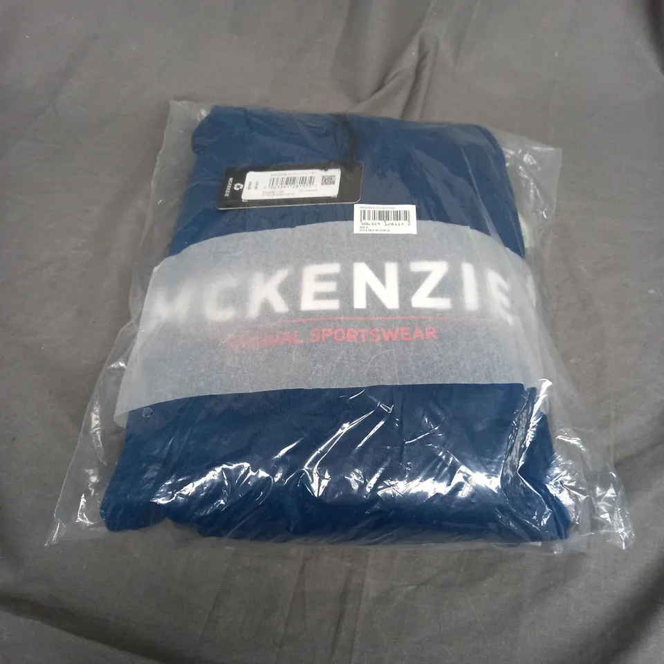 SEALED MCKENZIE SPORTSWEAR ESS EDGE NAVY HOODIE - SMALL