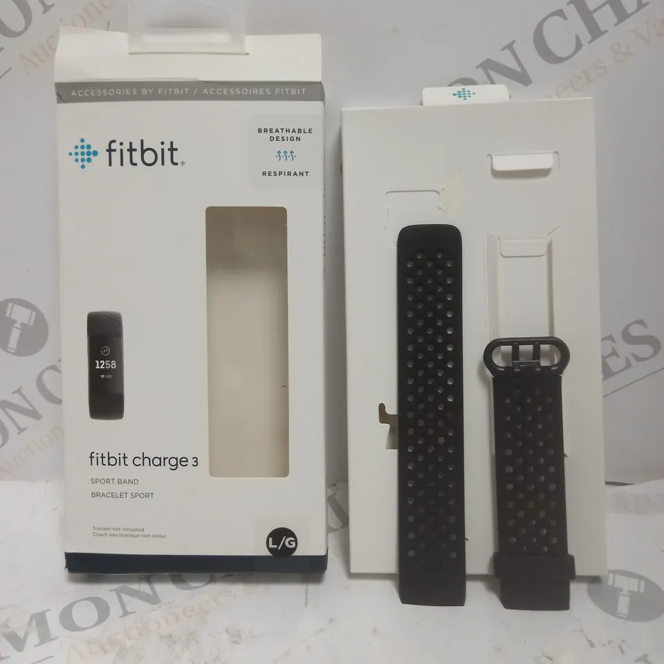 BOXED FITBIT CHARGE 3 SPORTS BAND - L