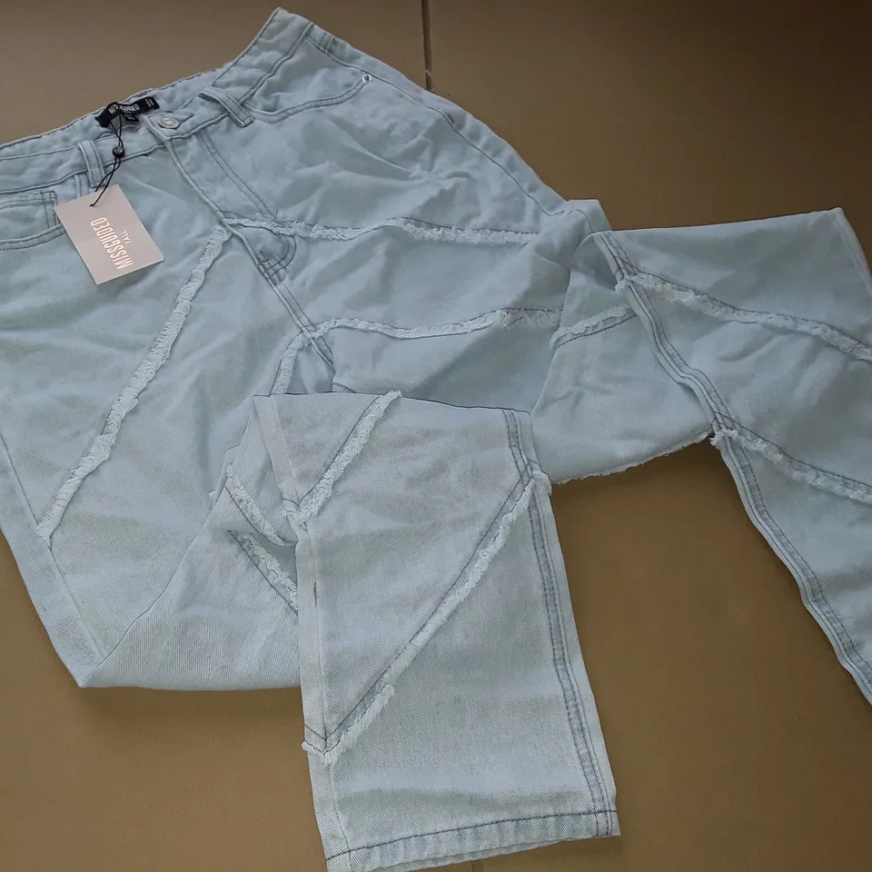 MISSGUIDED TALL BLUE JEANS - UK 12