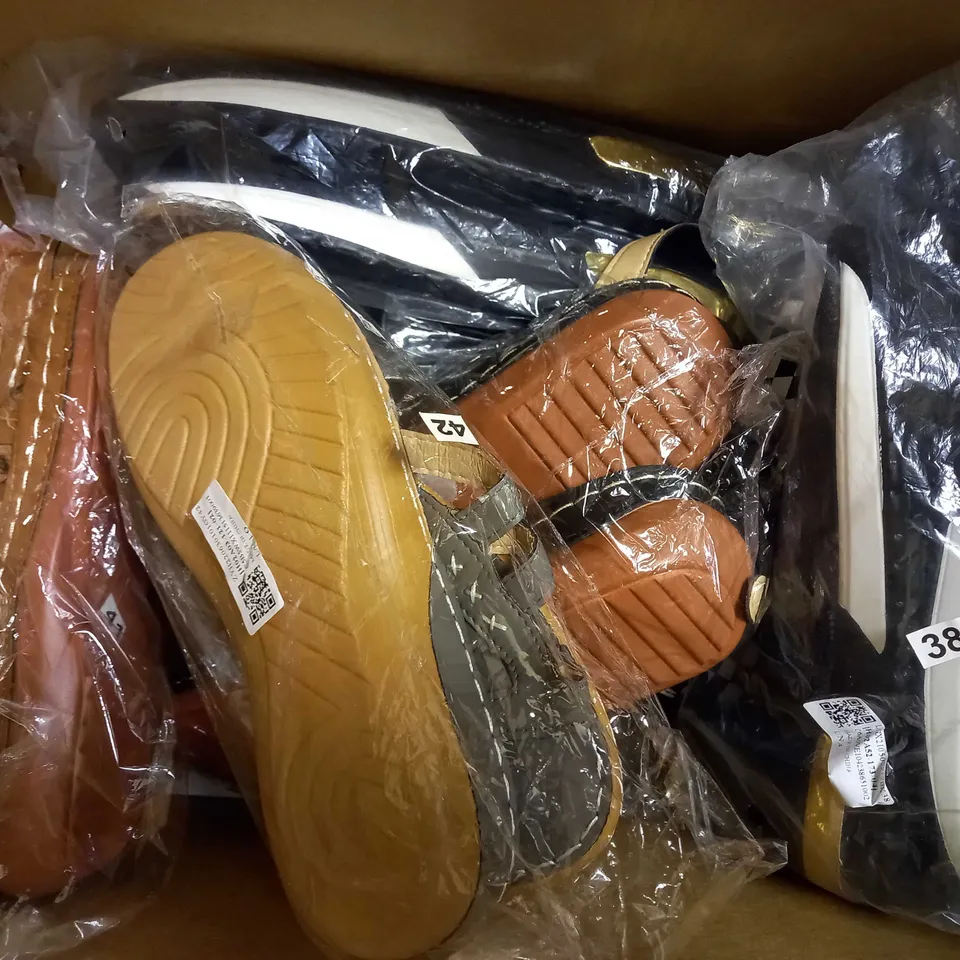 APPROXIMATELY 10 ASSORTED PAIRS OF SHOES IN VARIOUS STYLES & SIZES