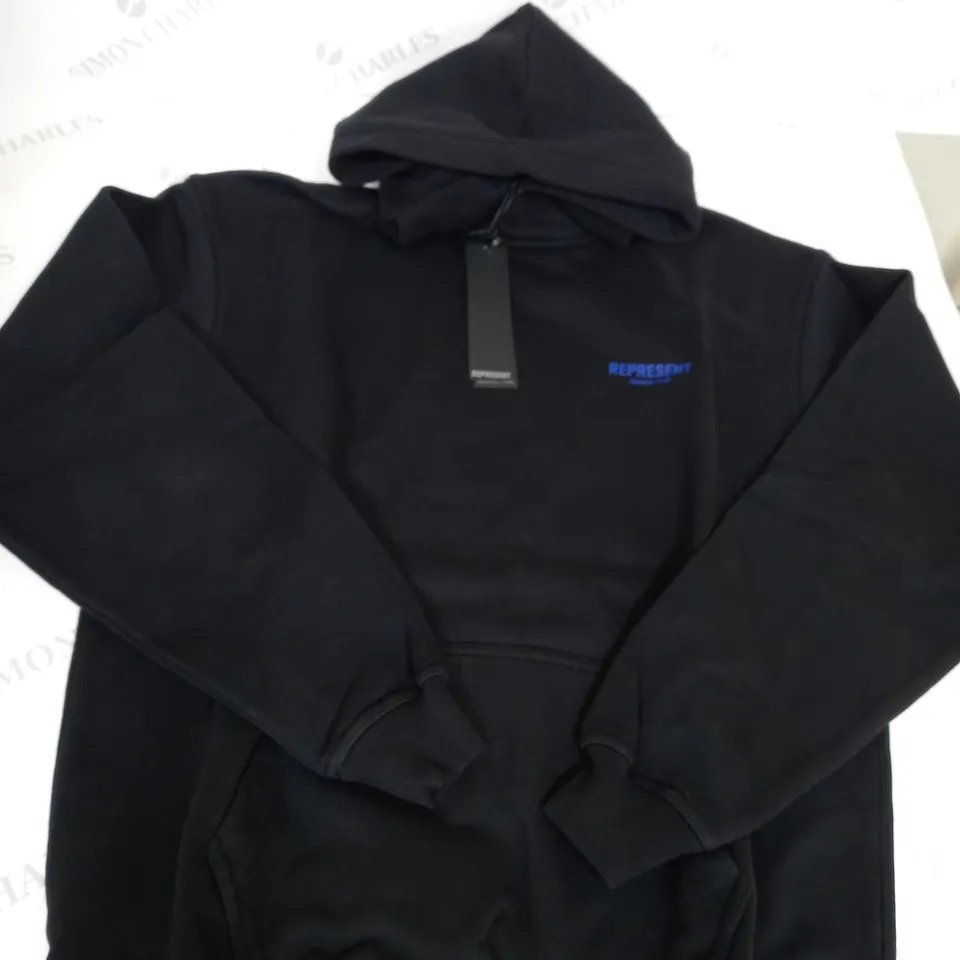 BLACK REPRESENT HOODIE SIZE S 