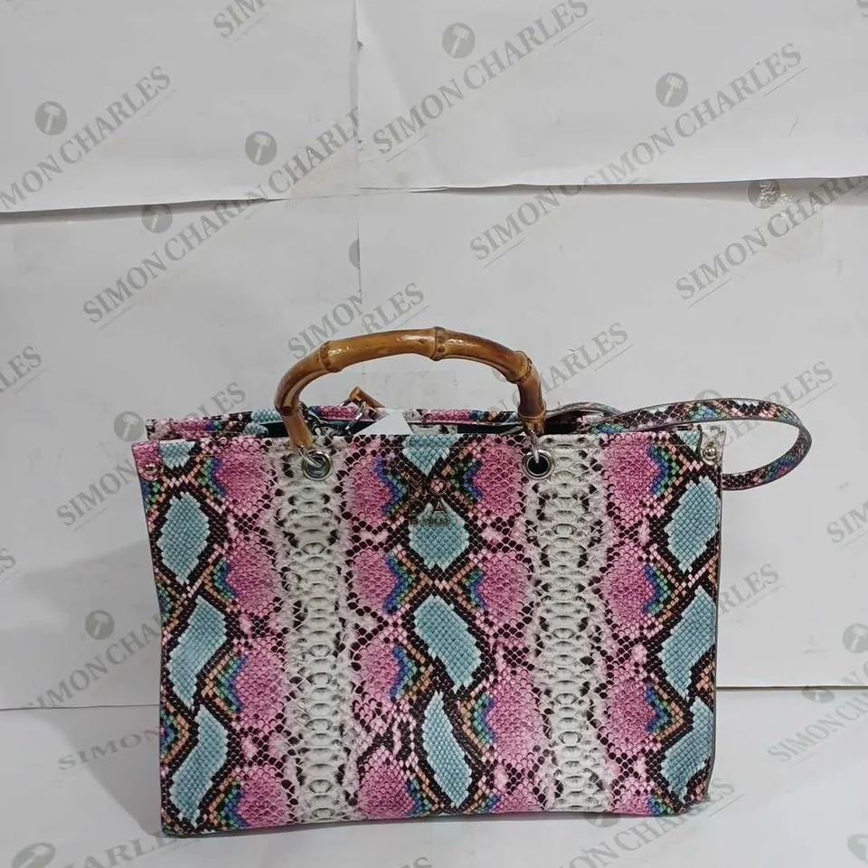 MODA IN PELLE SNAKE SKIN HANDBAG