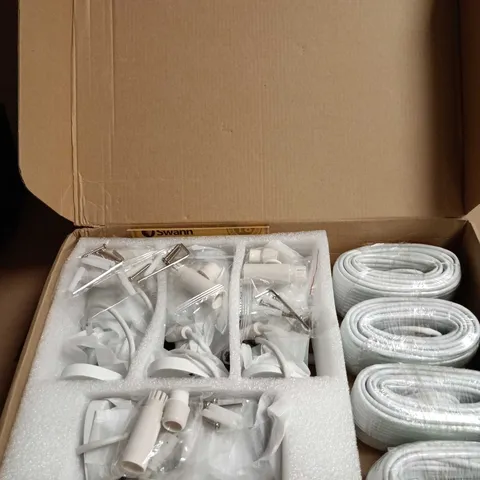 BOX OF 4 SWANN HOME SECURITY CAMERAS