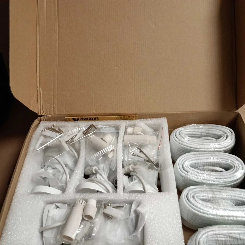 BOX OF 4 SWANN HOME SECURITY CAMERAS