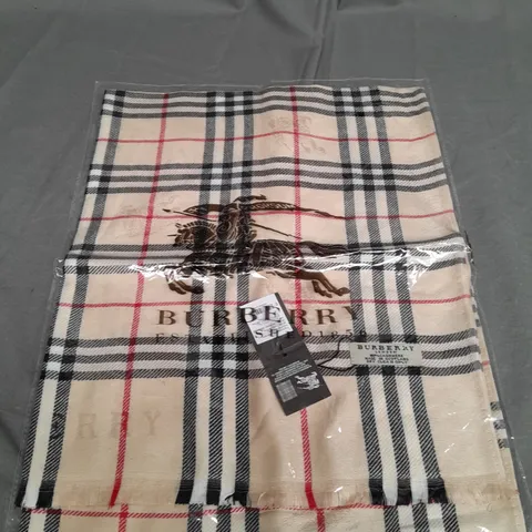 SEALED BURBERRY CHEQUERED SCARF