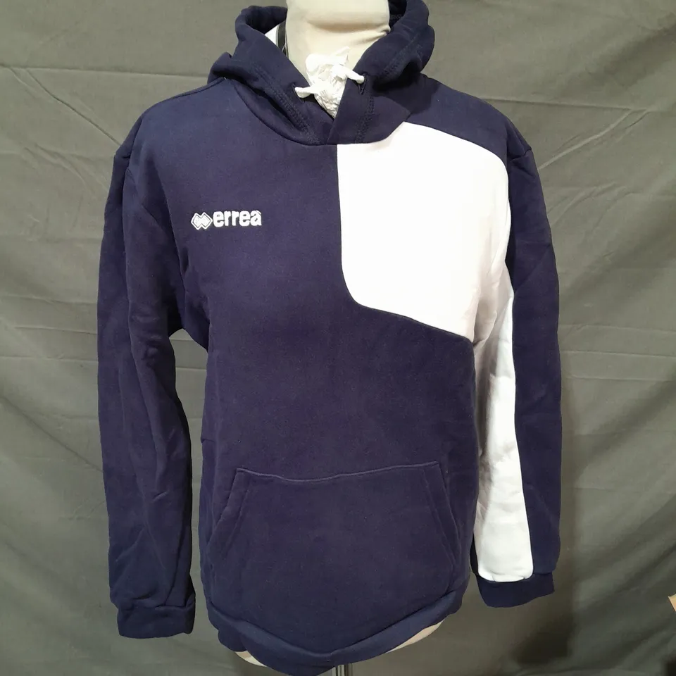 BOX OF APPROXIMATELY 5 ERREA NAVY BLUE HOODIES - SIZE S