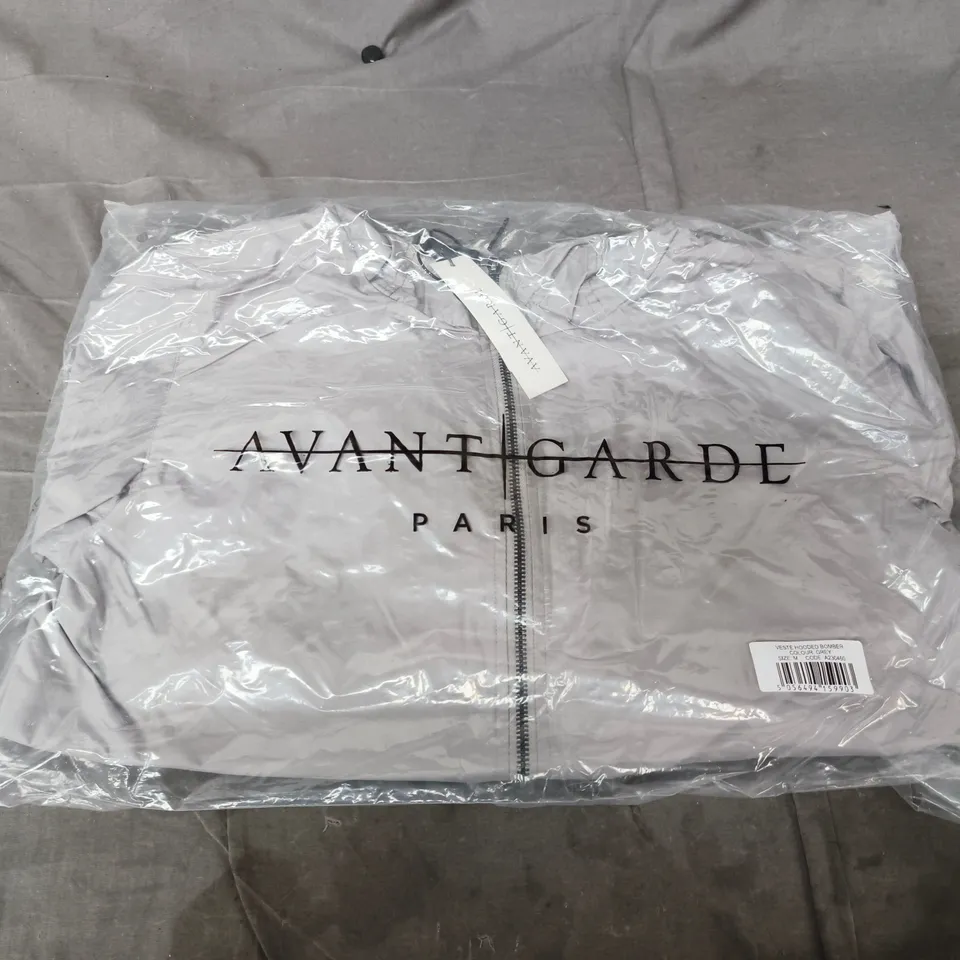 AVANT GARDE PARIS VESTE HOODED BOMBER – GREY, SIZE M