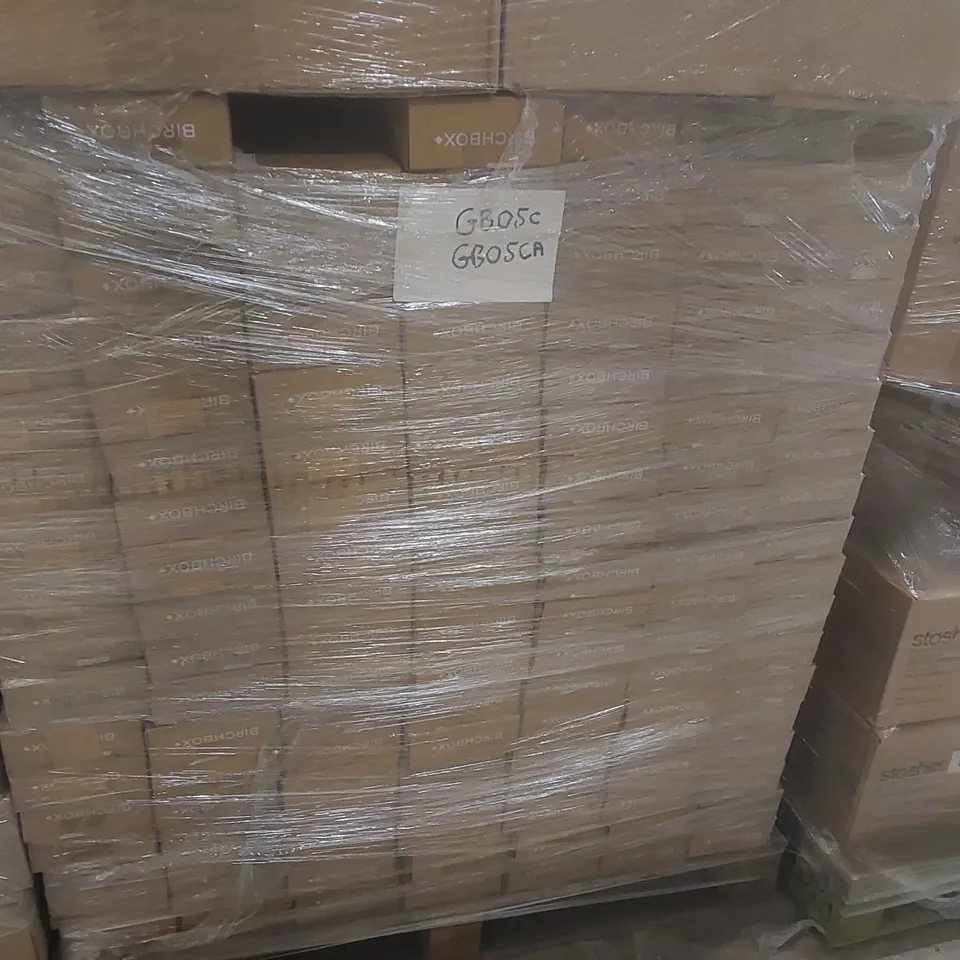 PALLET CONTAINING A VERY LARGE QUANTITY OF ASSORTED BEAUTY RELATED PRODUCTS INCLUDING: BIRCHBOX BEAUTY BOXES ECT
