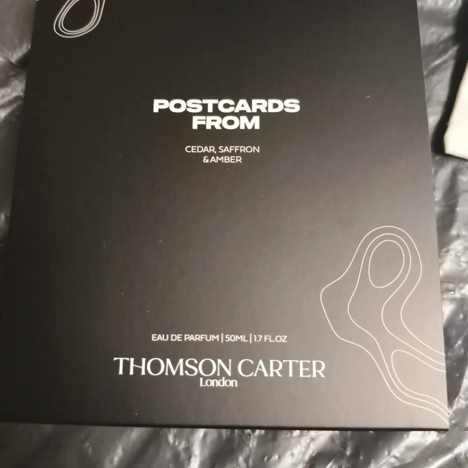 Thomson Carter Postcards From Cedar, Saffron & Amber Eau de Parfum 50ml – Boxed