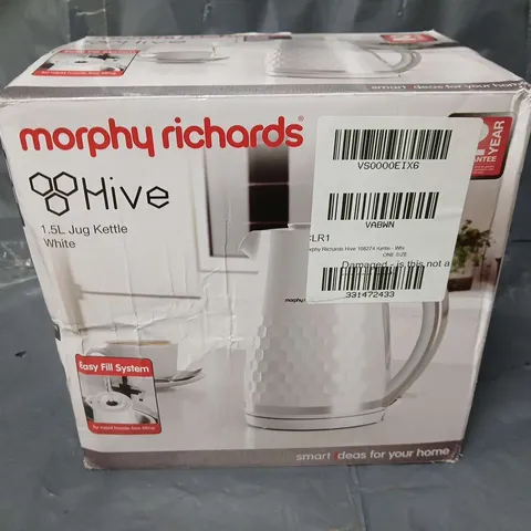 morphy Richards hive 1.5l jug kettle - white