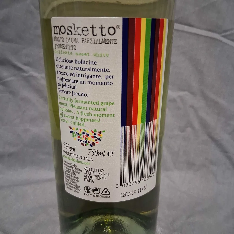 MOSKETTO DELICATE SWEET WHITE – 750ML MONDODELVINO