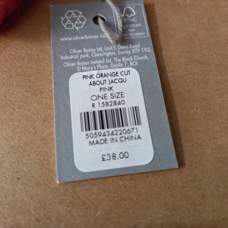 OLIVER BONAS ORANGE & PINK SCARF