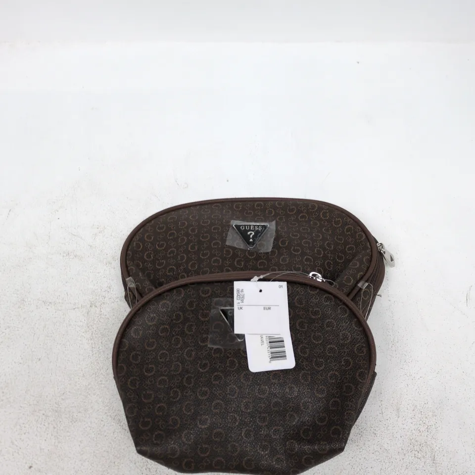 GUESS BROWN MONOGRAM BAGS