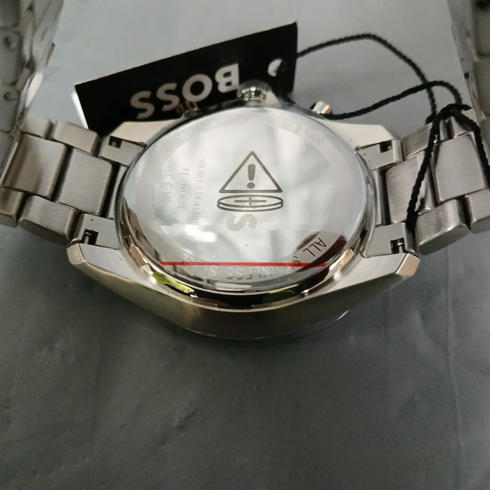 BOXED BOSS GRAND PRIX 4.4 MEN'S WATCH BLUE