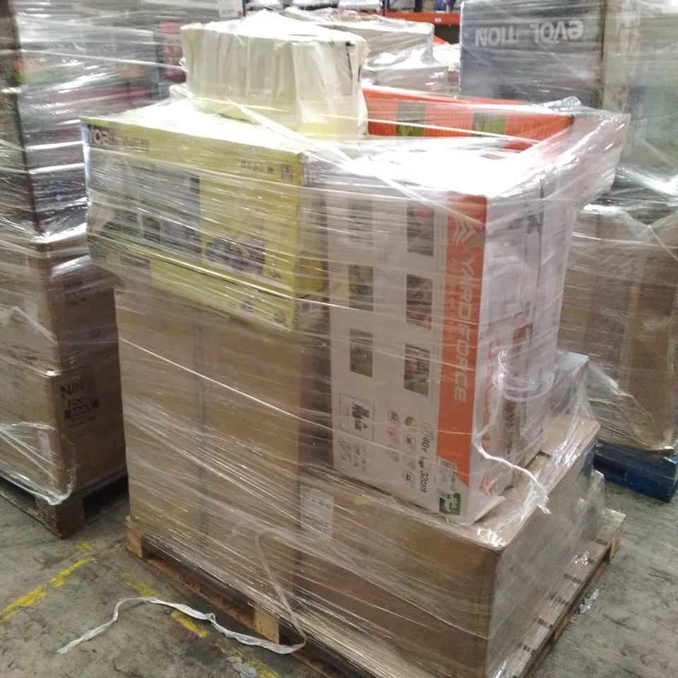 PALLET OF APPROXIMATELY 10 UNPROCESSED RAW RETURN HOUSEHOLD AND ELECTRICAL GOODS TO INCLUDE;