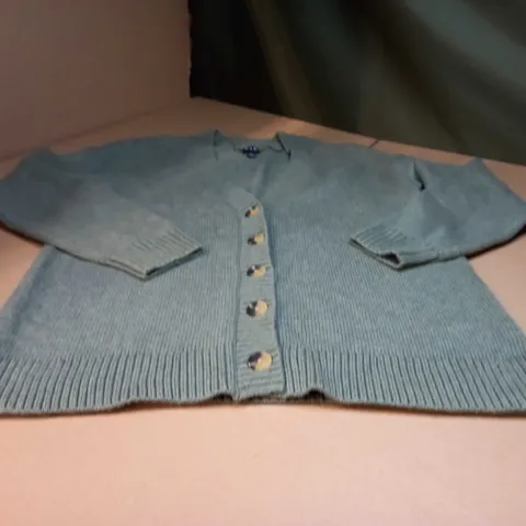 GAP KHAKI KNITTED V NECK CARDIGAN - MEDIUM