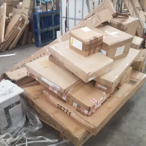 PALLET CONTAINING ASSORTED INCOMPLETE FLATPACK FURNITURE PARTS
