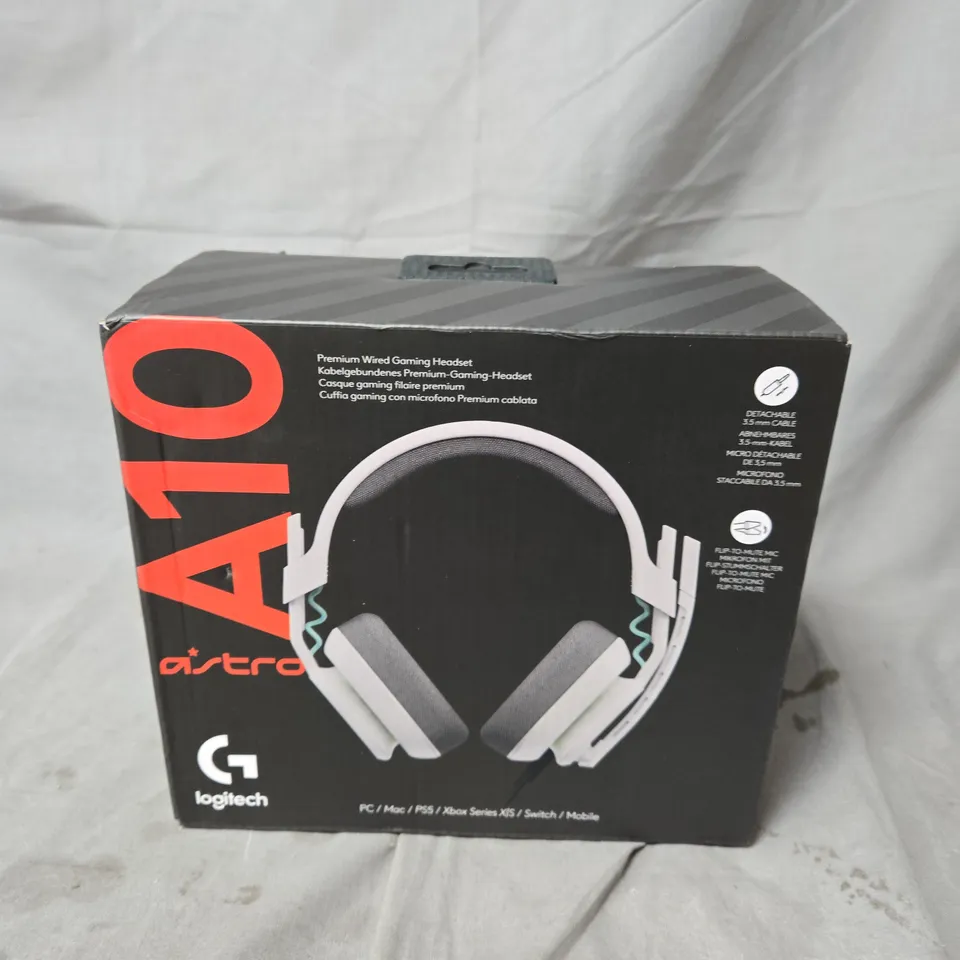 ASTRO A10 GEN 2 GAMING WIRED HEADSET FOR XBOX SERIES X|S, XBOX ONE, NINTENDO SWITCH, PC - WHITE RRP £54.99