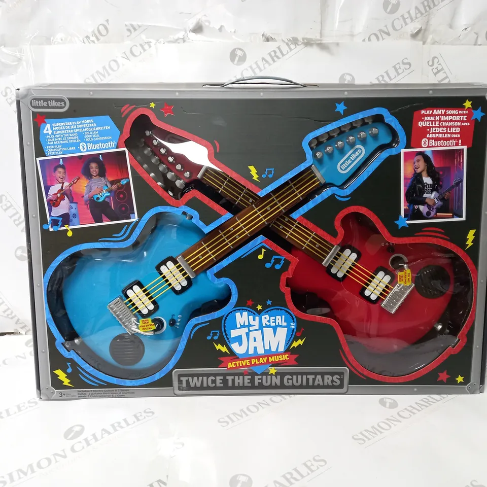 BOXED LITTLE TIKES MY REAL JAM TWICE THE FUN GUITARS  RRP £75.99