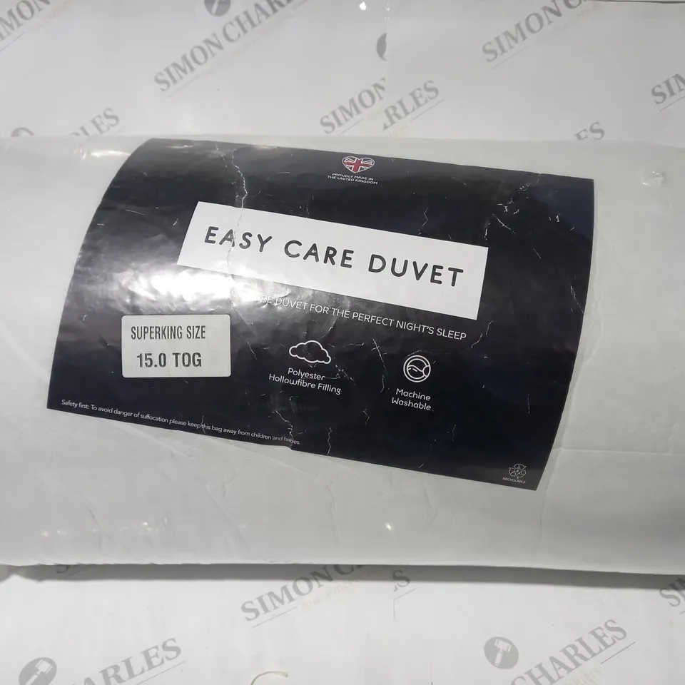 EASY CARE DUVET 15.0 TOG -  SUPER KING