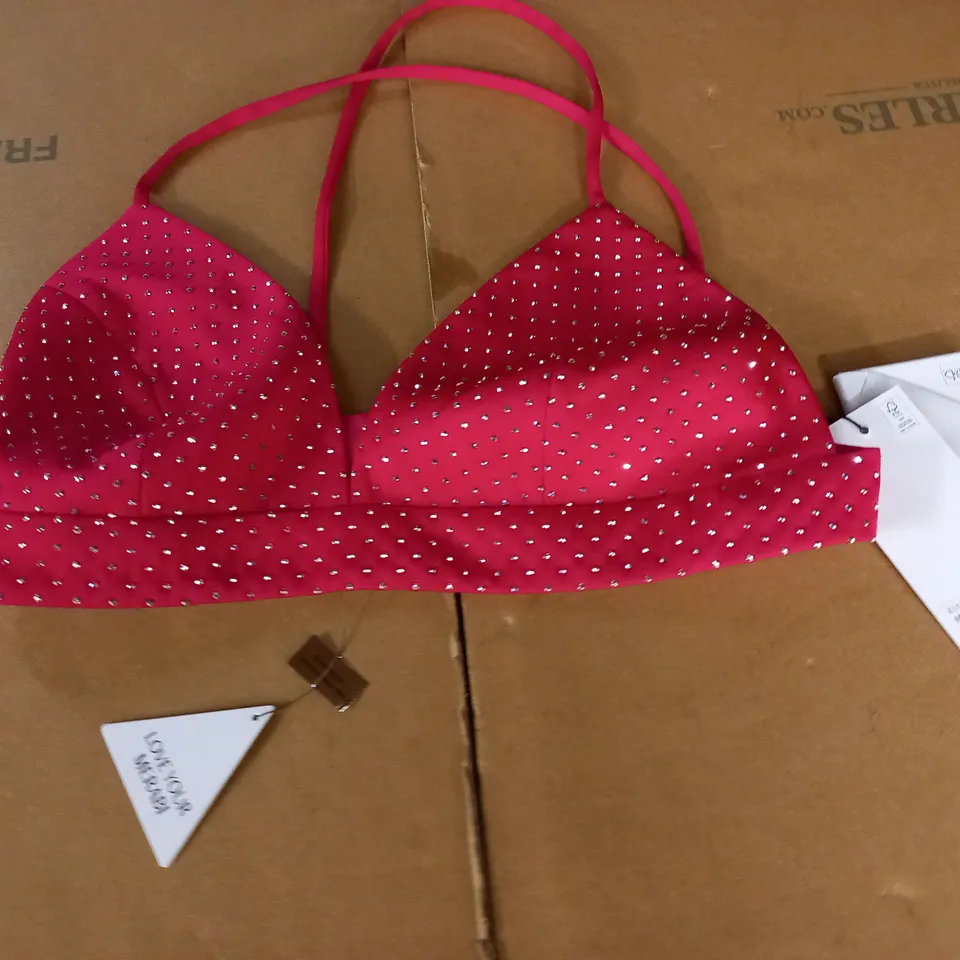 NADINE MERABI KIRA HOT PINK BRA TOP - S/M