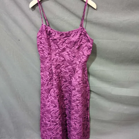 FLOREYA WOMEN'S PURPLE FLORAL DRESS, SIZE M