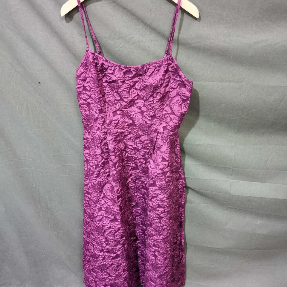 FLOREYA WOMEN'S PURPLE FLORAL DRESS, SIZE M