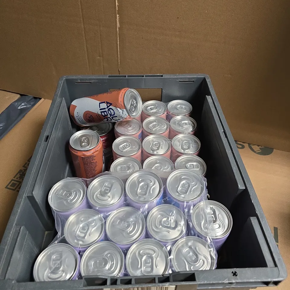 APPROXIMATELY 24 ASSORTED DRINK ITEMS INCLUDING TRIP FLAVOURED LIGHTLY SPARKLING WATER AND AQUA LIBRE SPARKLING WATER