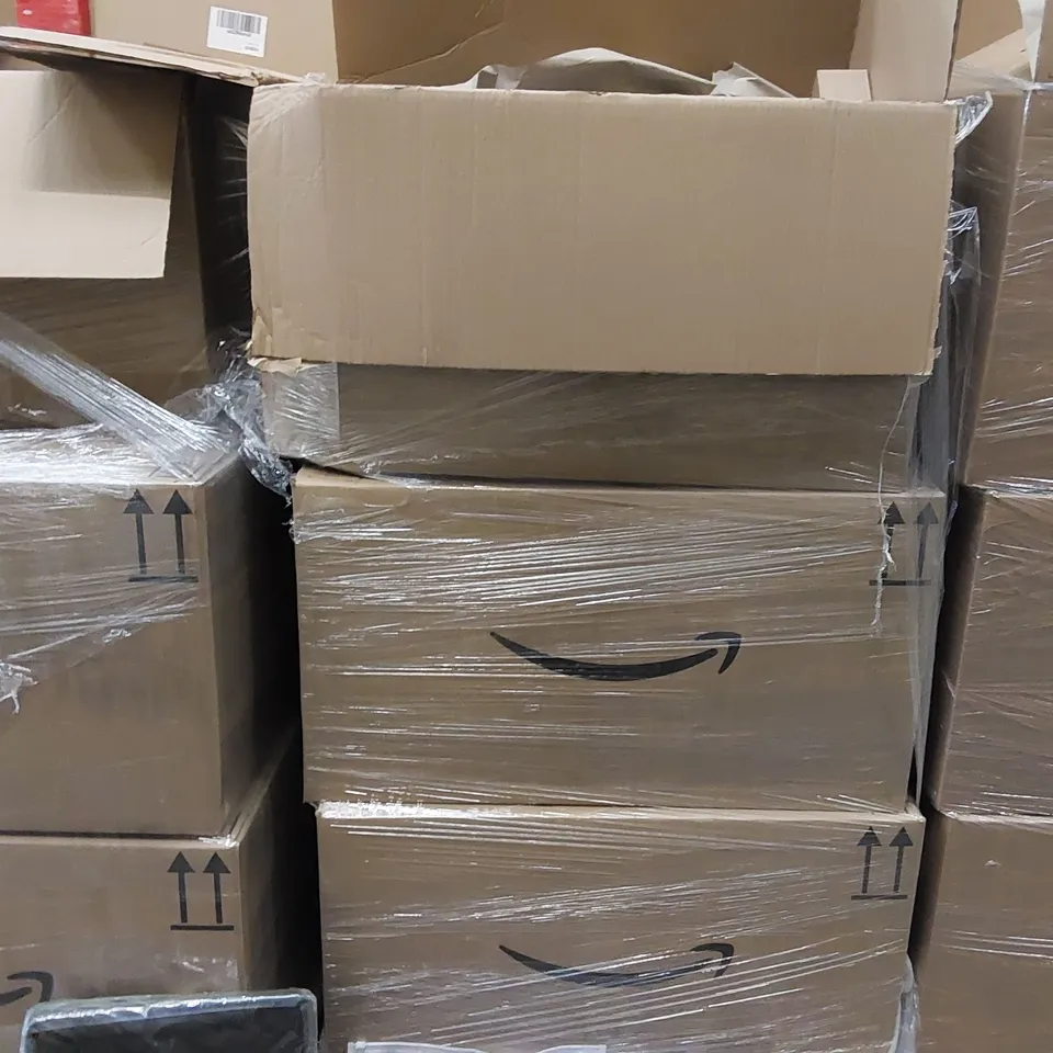 PALLET OF ASSORTED ITEMS INCLUDING: LAUNDRY BASKET, FAKE EYELASHES, ANIME COSTUME, PARTY BALLOONS, PEN HOLDER, CHILDREN TOYS, DOG HARNESS, PET BRUSH