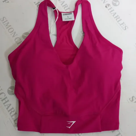 GYM SHARK PINK SPORTS BRA -SMALL