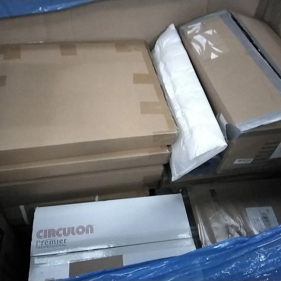 PALLET OF ASSORTED ITEMS INCLUDING C- HOPETREE, PETSFIT, RECCI BEDDING, EONBON BREAD MAKER, CIRCULON 5PCS COOKWARE SET, HOMIDEC  
