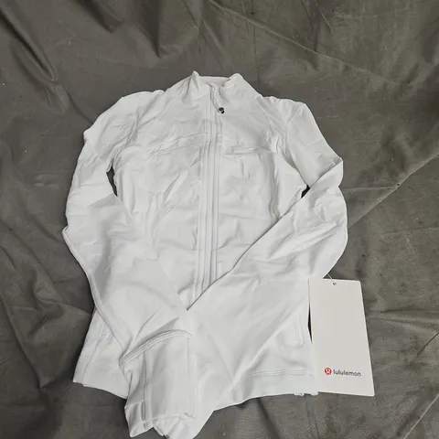 LULULEMON NULU DEFINE JACKET IN WHITE SIZE US 2/UK 6