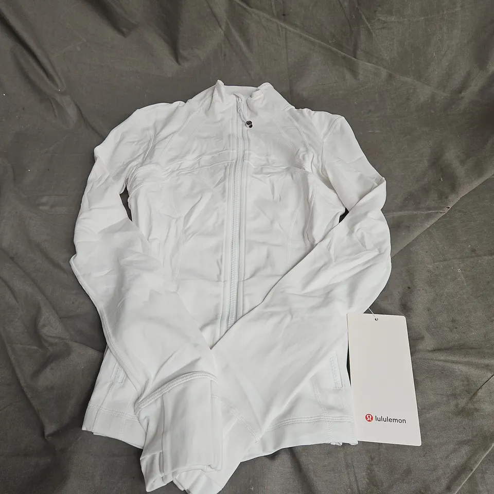 LULULEMON NULU DEFINE JACKET IN WHITE SIZE US 2/UK 6