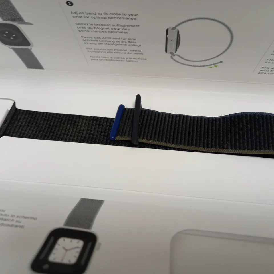 APPLE WATCH SPORT LOOP WITH HOOK AND LOOP CLOSURE 44MM - CHARCOAL