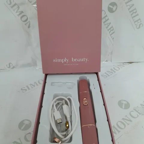 BOXED SIMPLY BEAUTY 2 IN 1 SUPER SMOOTH FACE & BROWS HAIR REMOVER, BLUSH
