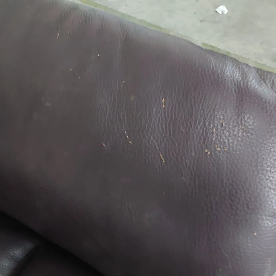 DESIGNER POWER RECLINING EASY CHAIR OX BLOOD LEATHER 
