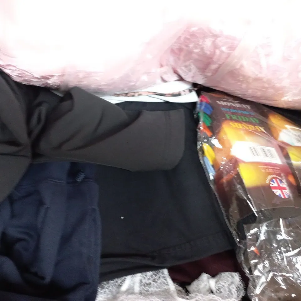 APPROXIMATELY 15 ASSORTED CLOTHING AND FASHION PRODUCTS IN VARIOUS STYLES AND SIZES - COLLECTION ONLY