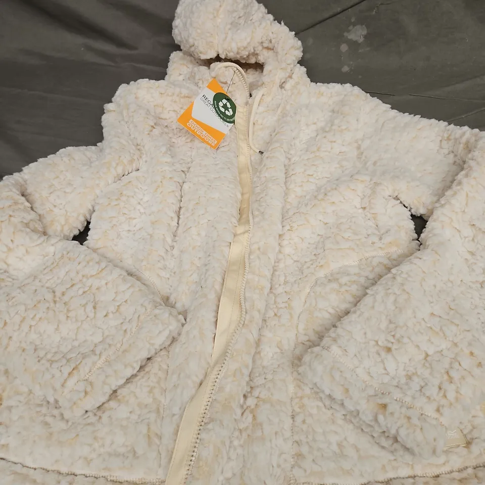 REGATTA WOMENS ZELPHA FLEECE, LIGHT VANILLA - UK SIZE 10 